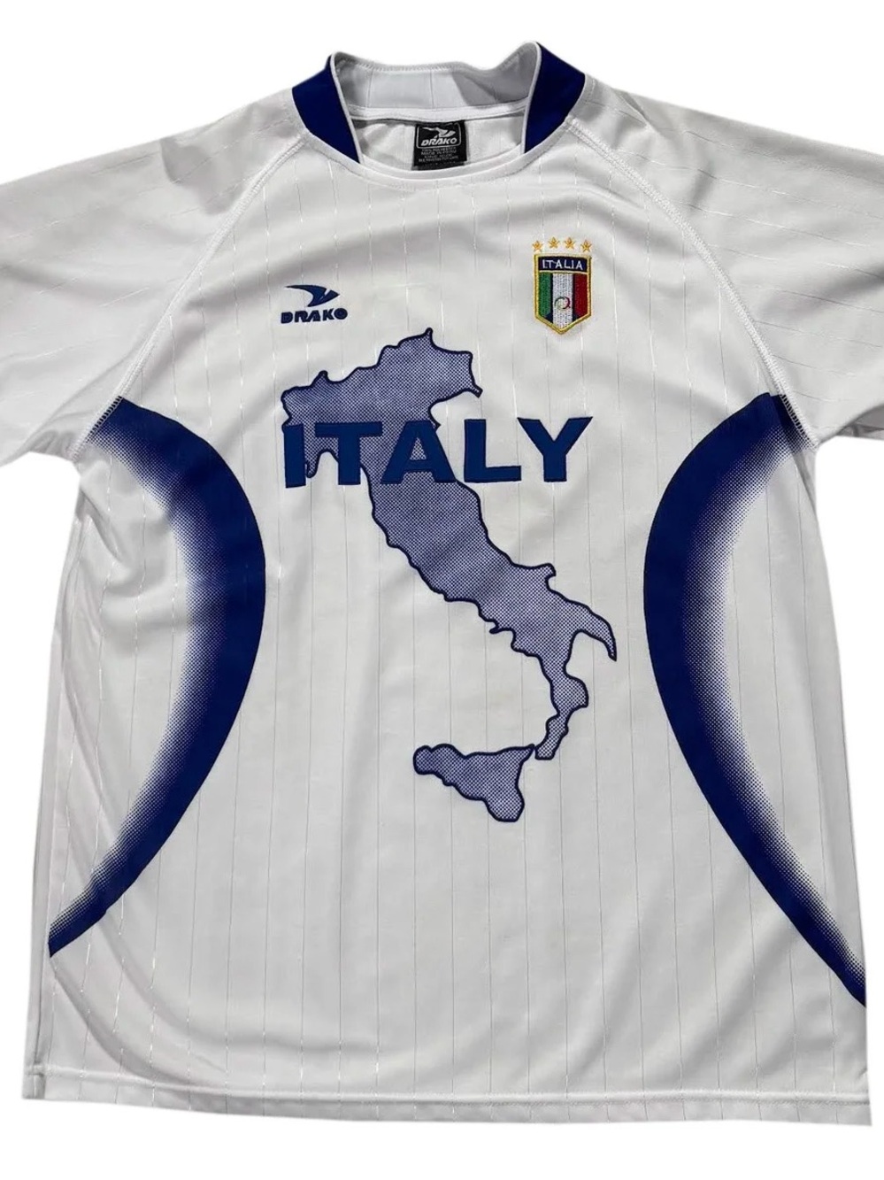 Vintage Drako Italy White Soccer Jersey (SIze OSFA)